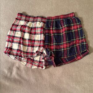 GAP Plaid Pajama Shorts - Red and Blue